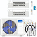 21,000 BTU 2 Zone Ceiling Cassette Ductless Air Conditioner and Heat Pump S822