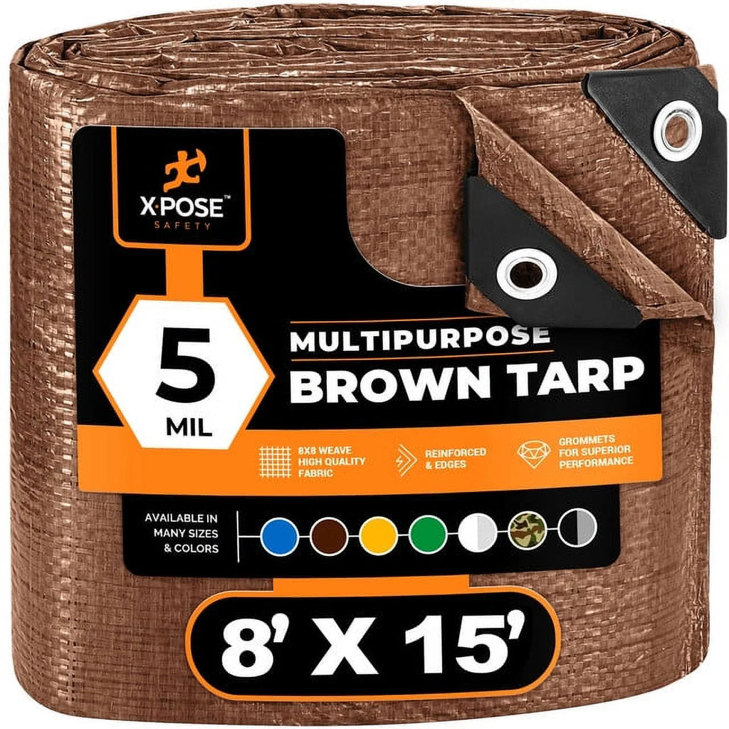 Blue 5' x 7' Waterproof Poly Tarp Y48576