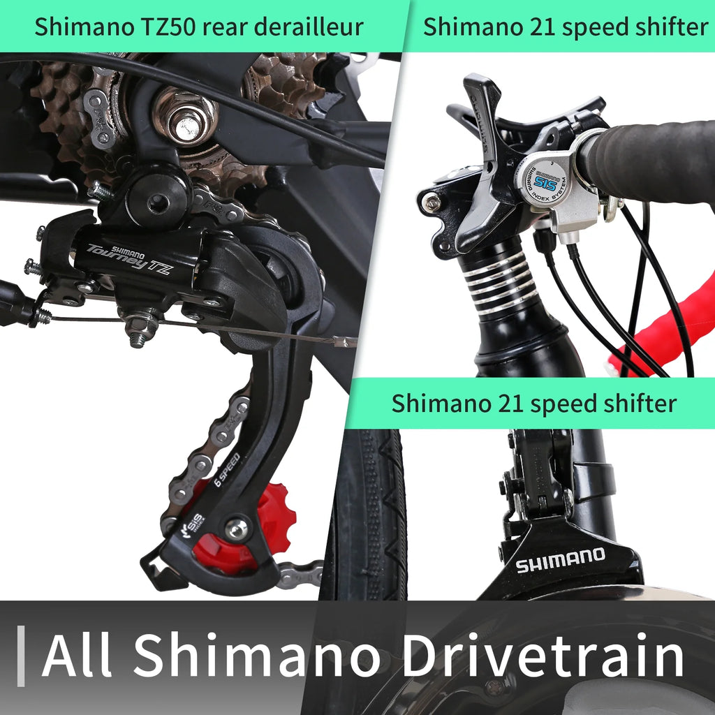 21 Speed 700C Black Road Bike X695845