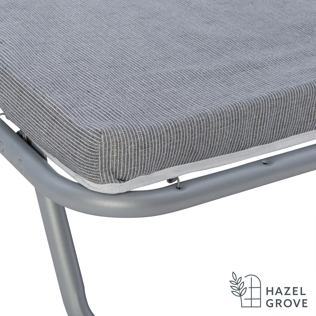 Folding Cot Guest Bed with 2 Foam Mattress U308