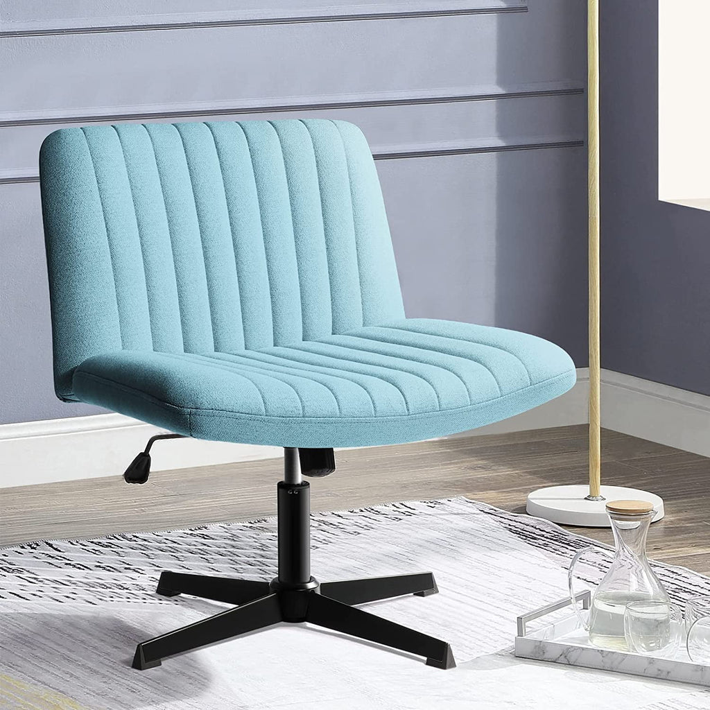 Armless Fabric Padded Swivel Office Chair R870724