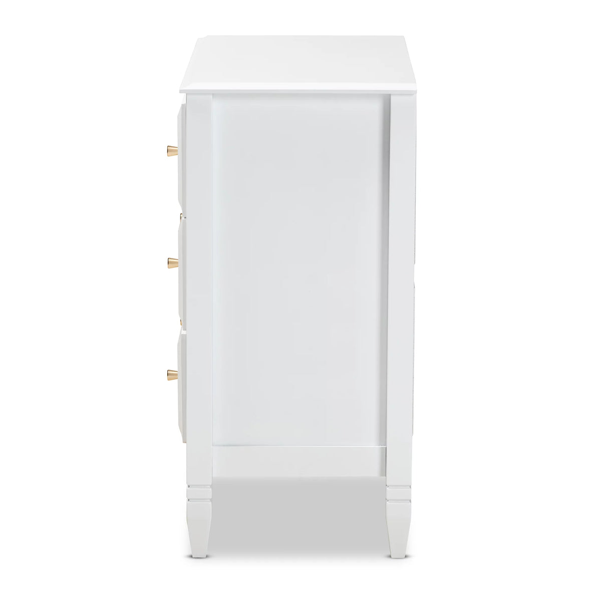 White 3-Drawer Wood Bedroom Chest G7573