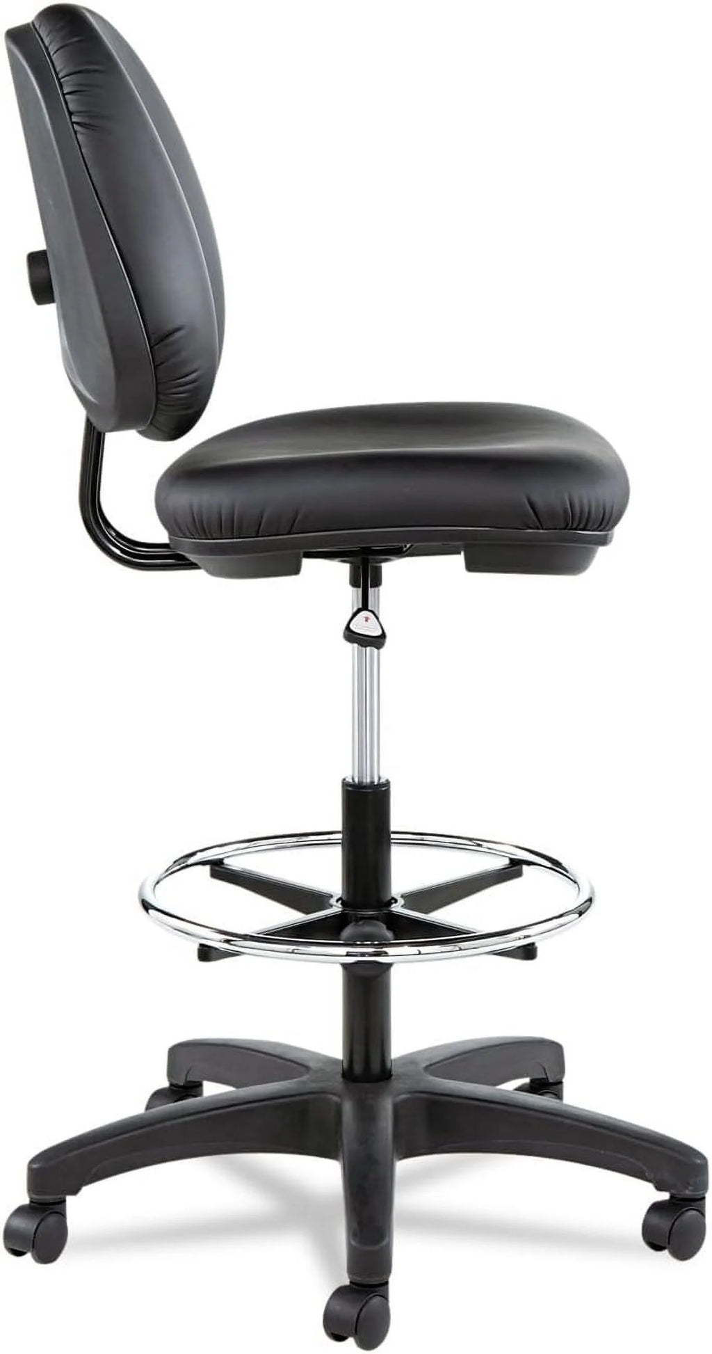 Black Faux Leather Swivel Task Stool P908