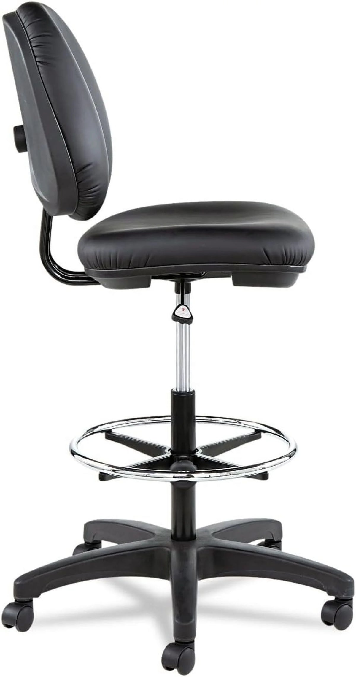 Black Faux Leather Swivel Task Stool P908