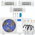 30,000 BTU 3 Zone Ceiling Cassette Ductless Air Conditioner and Heat Pump O7836