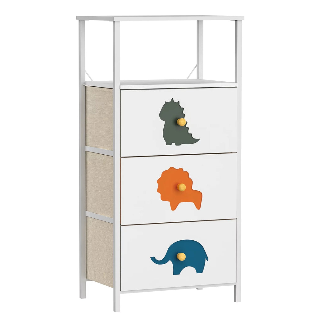 White 5 Drawer Dresser J5199