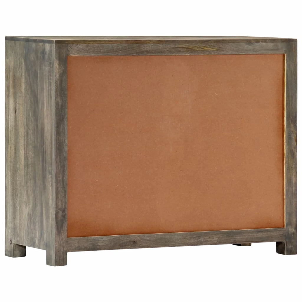 Gray Solid Mango Wood Side Cabinet R458293