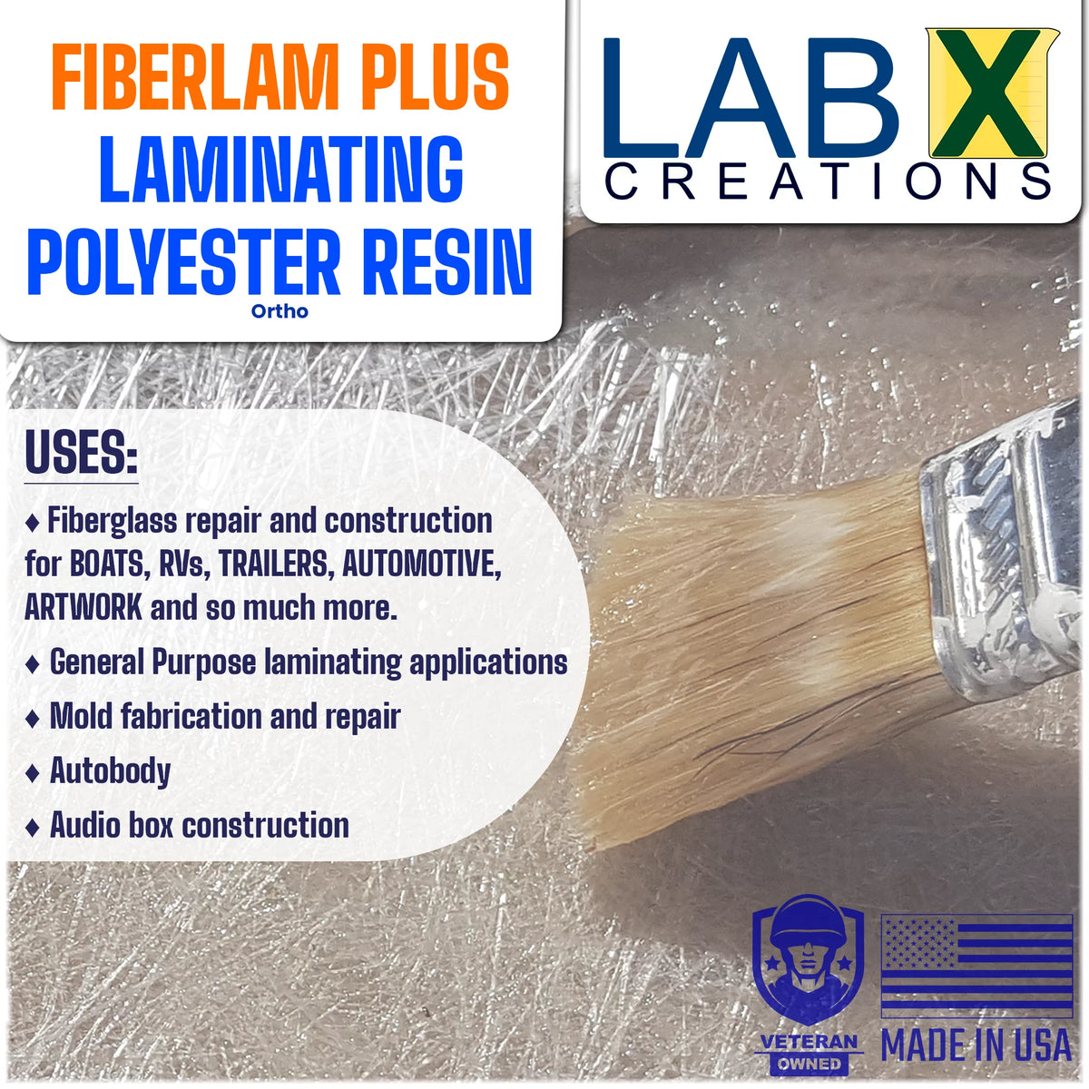 Polyester Resin 1 Gallon Low Viscosity Coating W26468