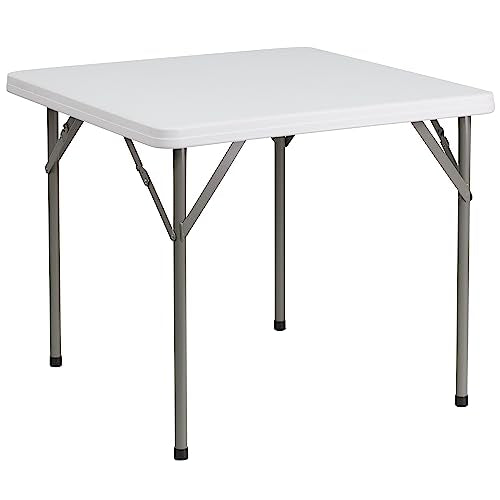 5' White Plastic Folding Training Table Q18731
