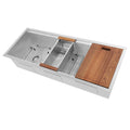 43 in. Undermount Single Bowl Stainless Steel Kitchen Sink with Bottom Grid C59600