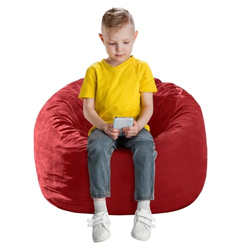 3 Feet Grey Micro Fiber Bean Bag Chair L805
