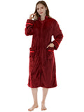 Fleece Zip Up Front Robe U63965