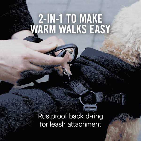 Black Puffer Harness X6516