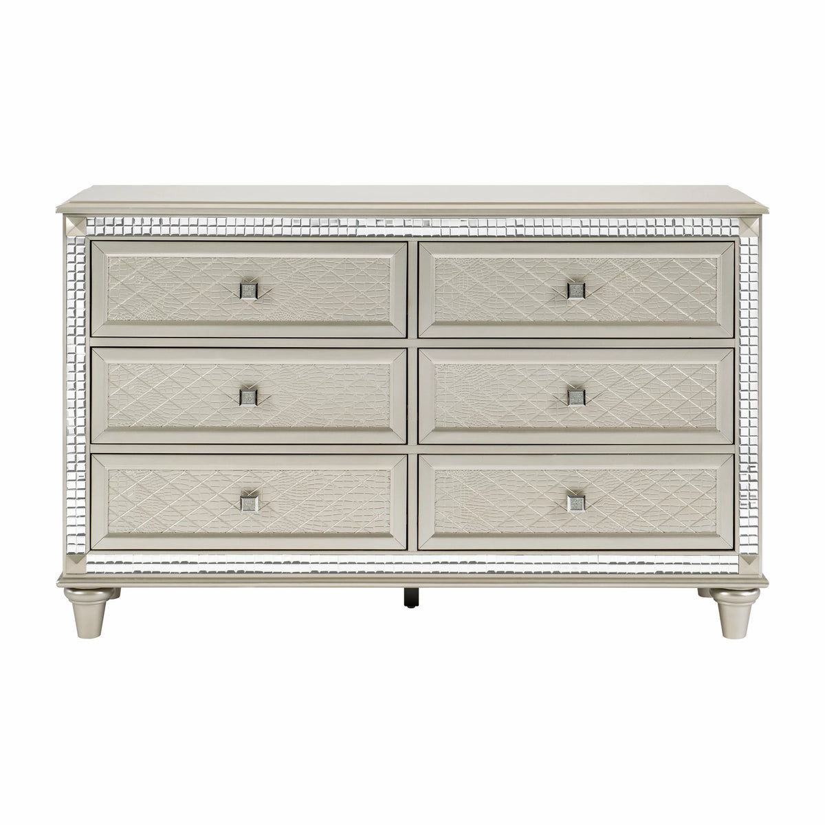Champagne Finish 6 Drawer Dresser A623669