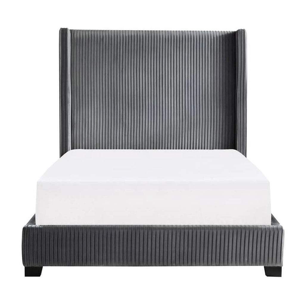 Velvet Full Upholstered Bed H996709