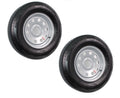 2-Pack Trailer Tire On Rim ST205/75R15 Radial 5 Hole Silver J8030