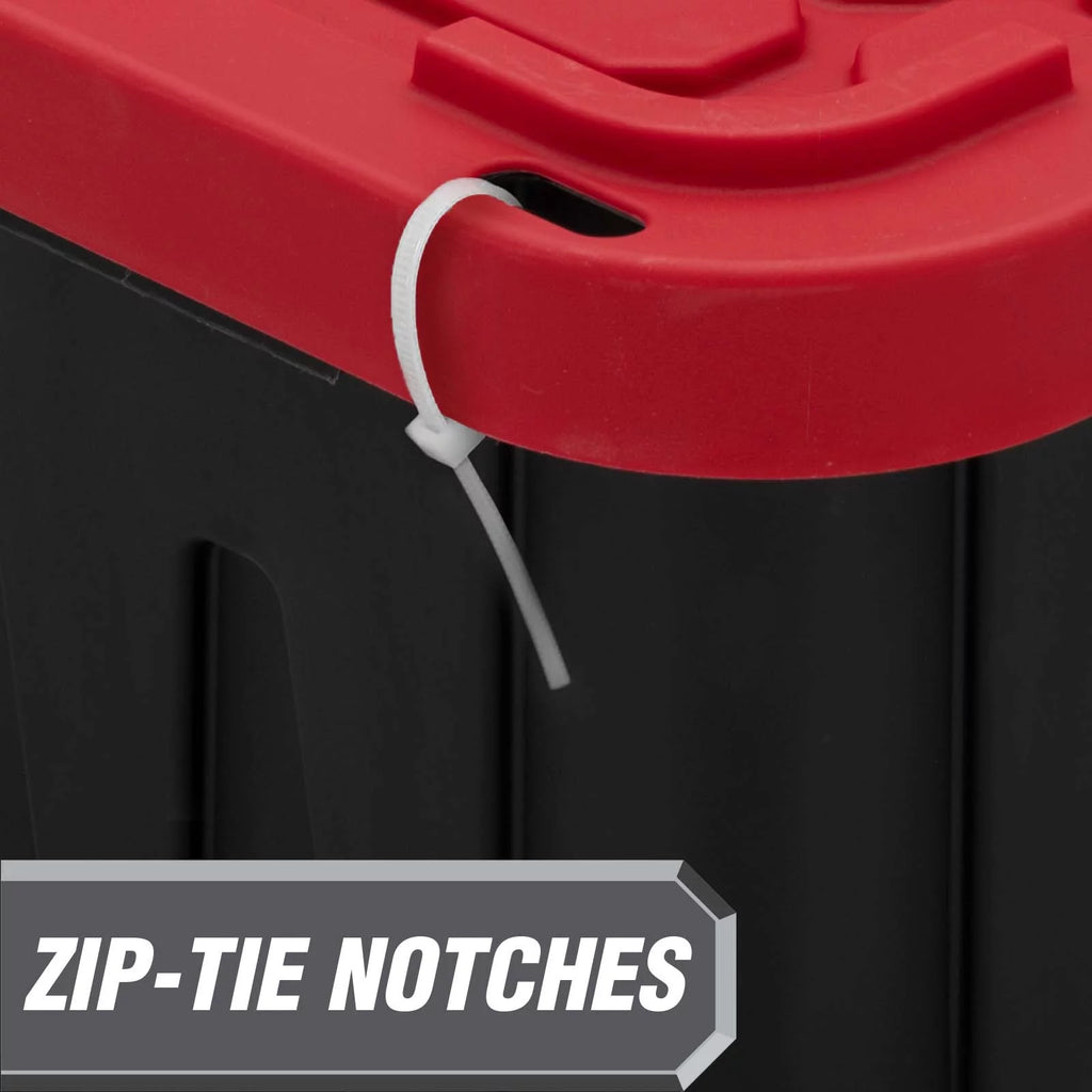 27 Gallon Snap Lid Plastic Storage Bin J73196