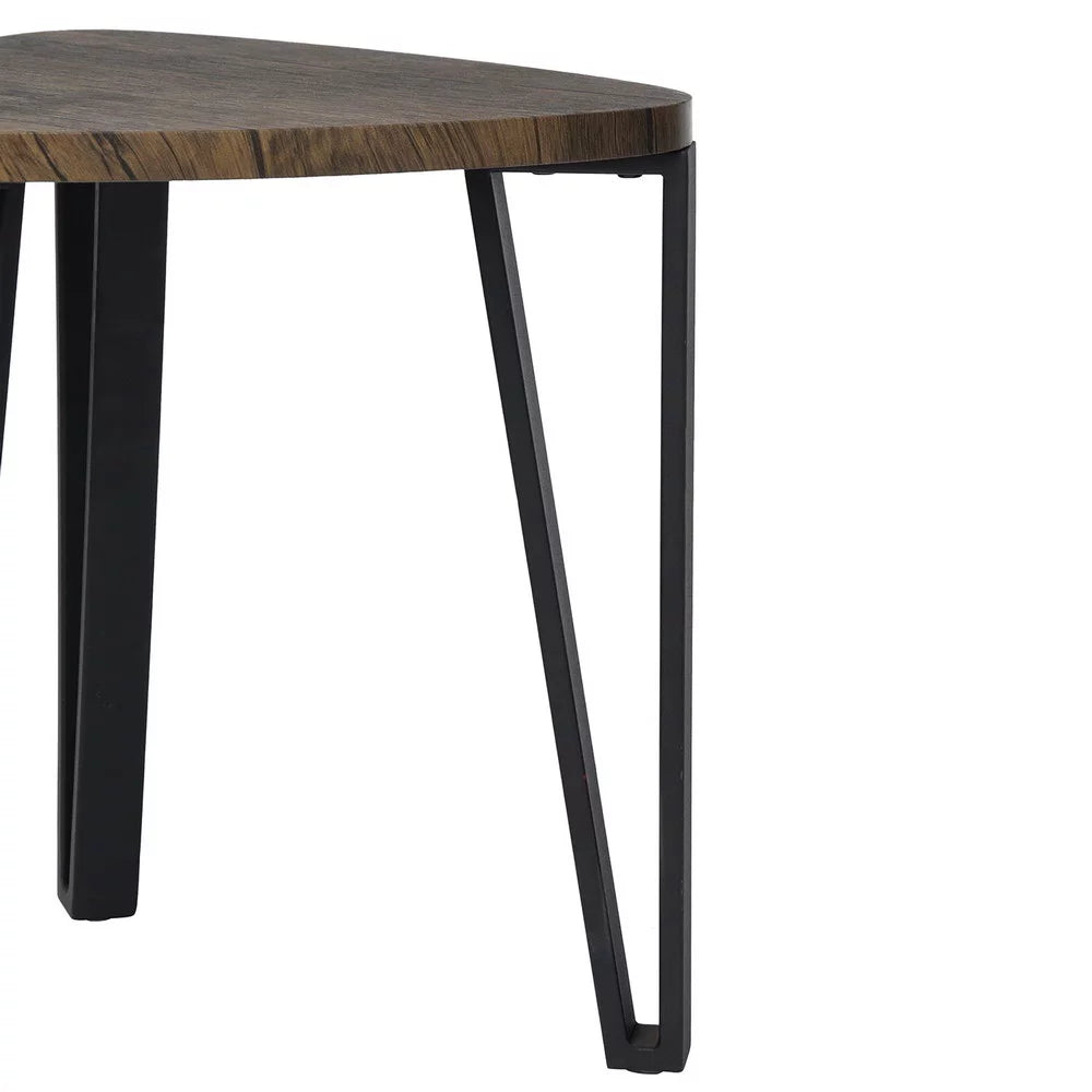 Set of 3 Wood Look Nesting Coffee Table A316