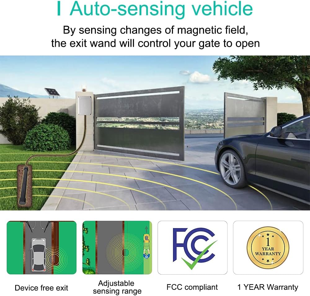 Wired Driveway Vehicle Sensor Kit Black N315