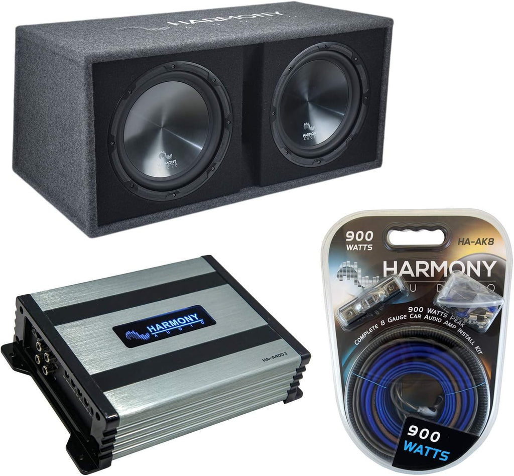 Dual 12 Vented 1200W Sub Box with Amplifier and Amp Kit X277