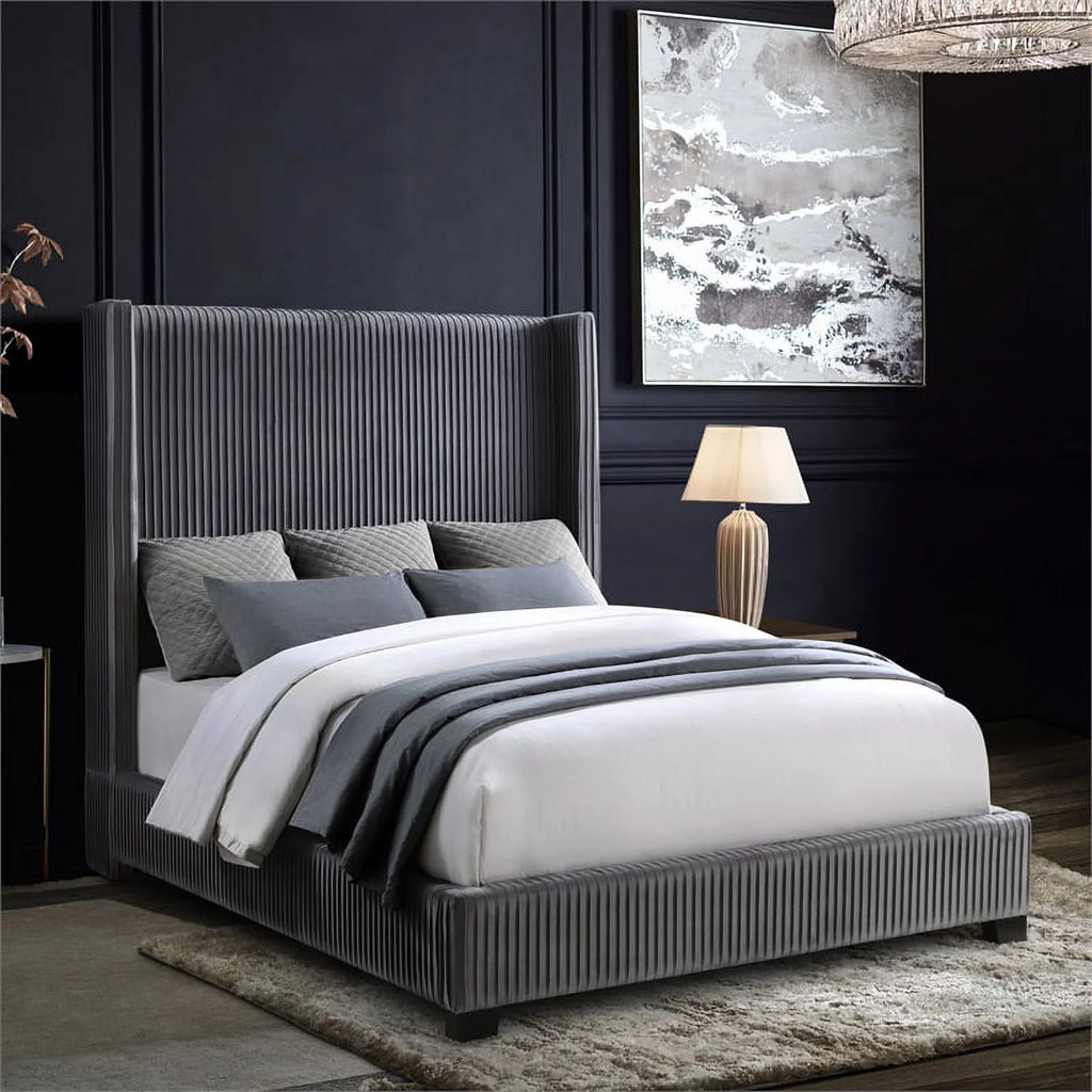 Velvet Full Upholstered Bed H996709