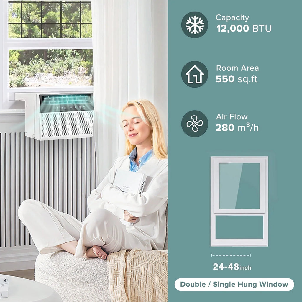 8100 BTU White Window Air Conditioner R9916