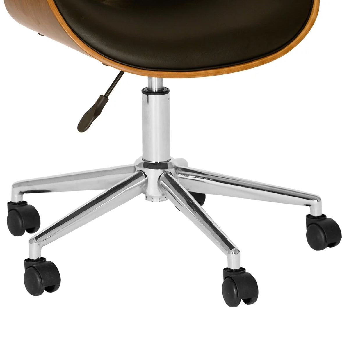 Brown and Black Swivel Office Chair D668