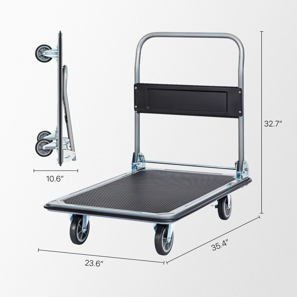 Heavy Duty Platform Hand Truck with Swivel Wheels S3235