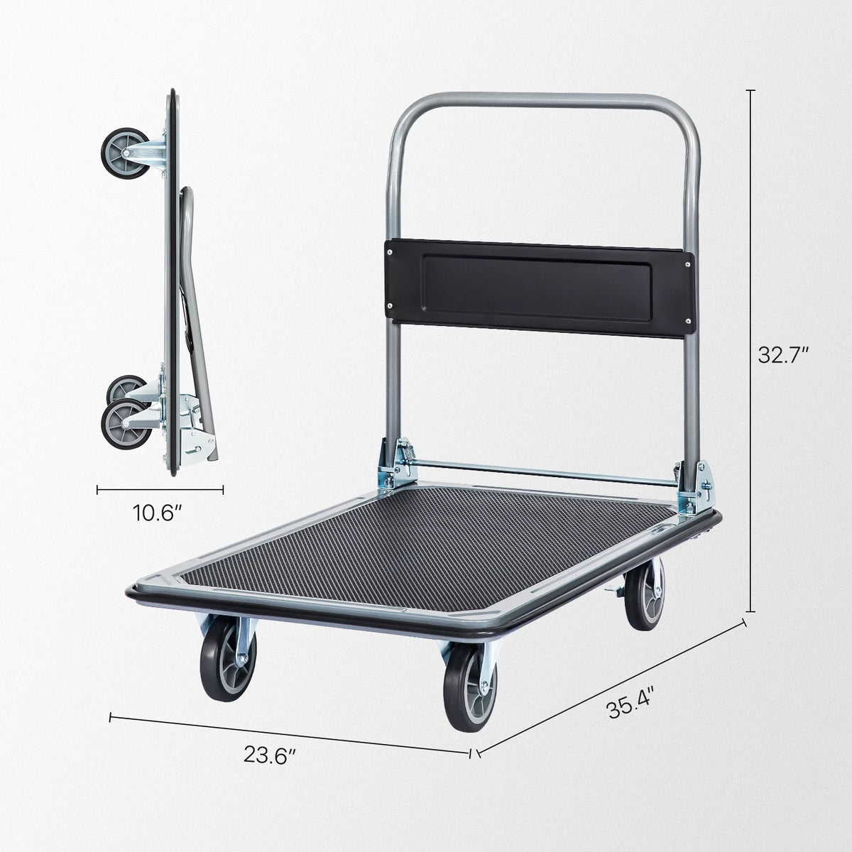 Heavy Duty Platform Hand Truck with Swivel Wheels S3235