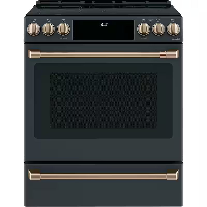 Induction Range Handle and Knob Kit in Brushed Bronze Q4490