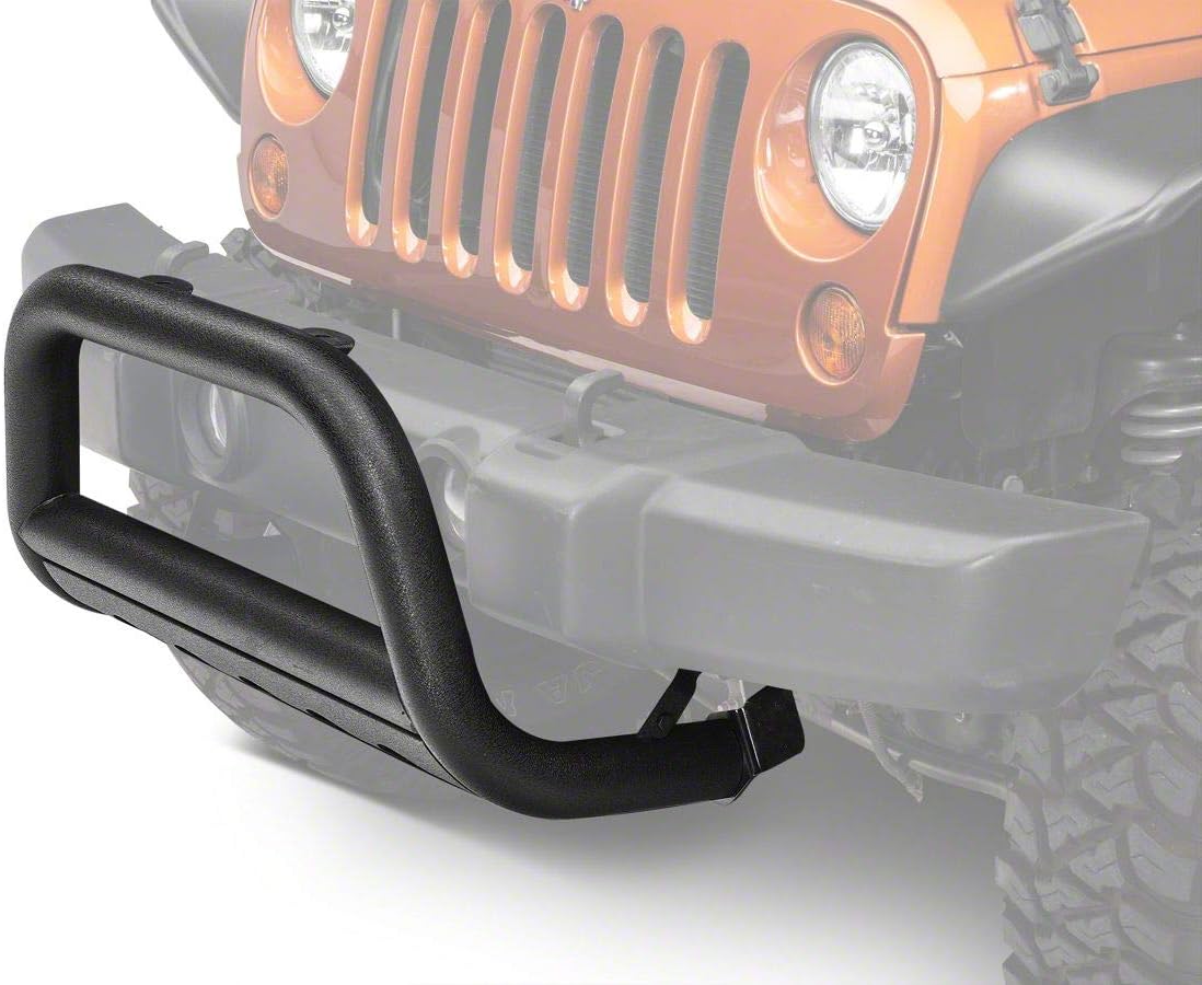 3-Inch Bull Bar with Skid Plate Textured Black D4767