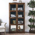 4-Shelf Wood Curio Cabinet A360