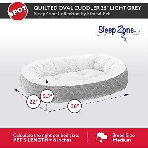 Quilted Oval Cuddler Pet Bed D545