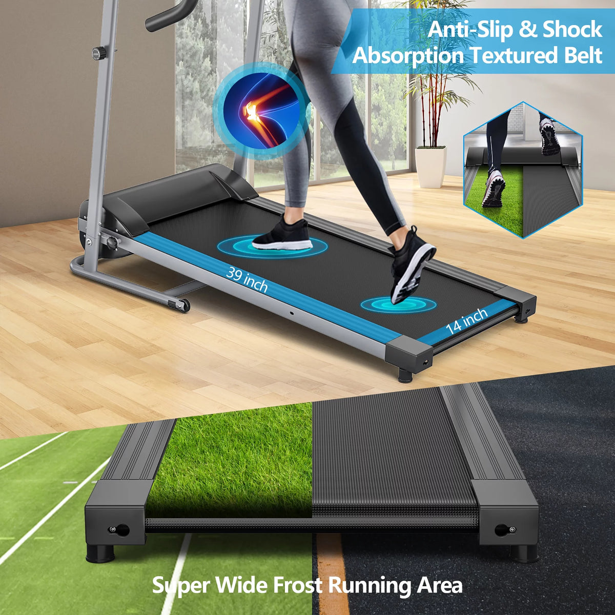 1100W Folding Electric Treadmill D897