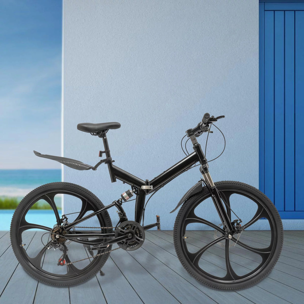 21-Speed Folding Mountain Bike W89309