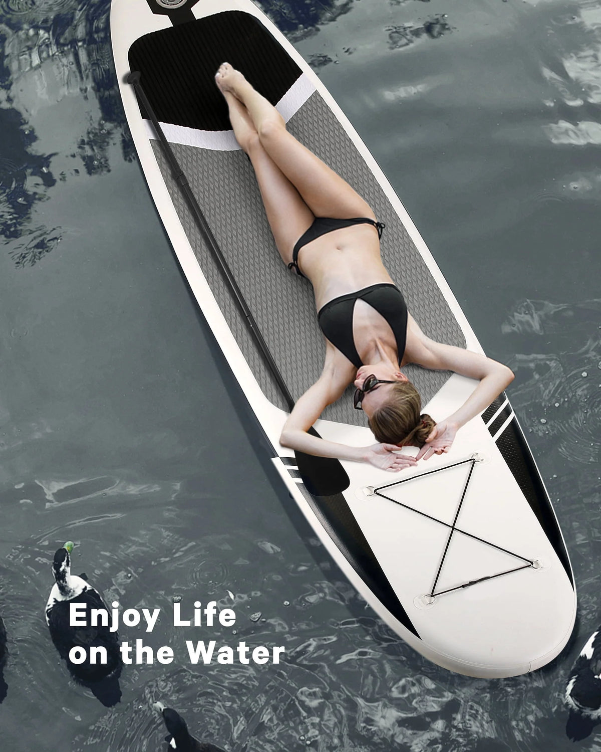 10 Ft. Inflatable Stand up Paddle Board with Backpack E754