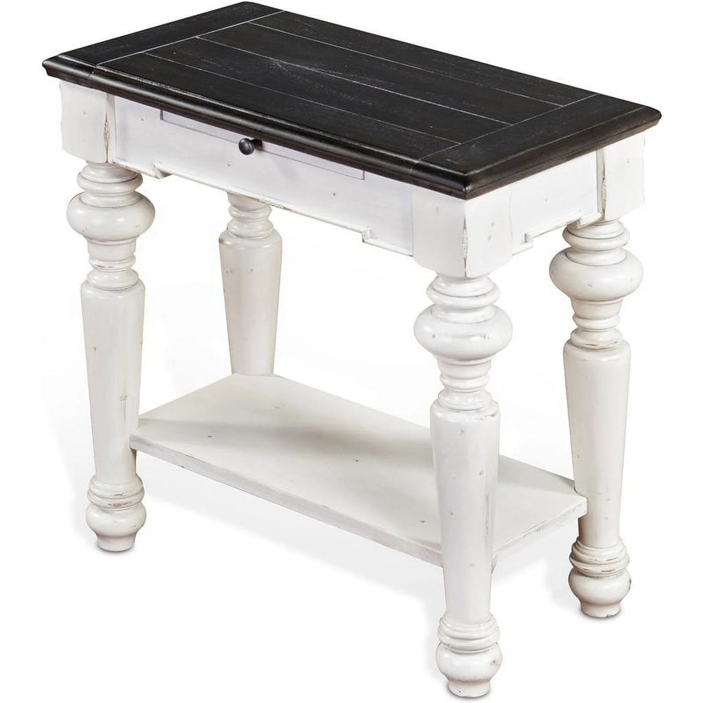 24" Wood Chair Side Table Set of 2 B57252