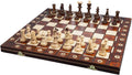 Handmade European Wooden Chess Set with 16 Inch Board and Hand Carved Chess Pieces Pack of 2 L459263