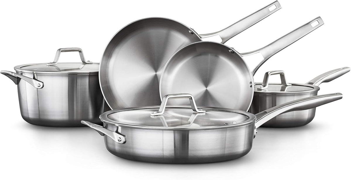 Stainless Steel 8-Piece Cookware Set Q9227