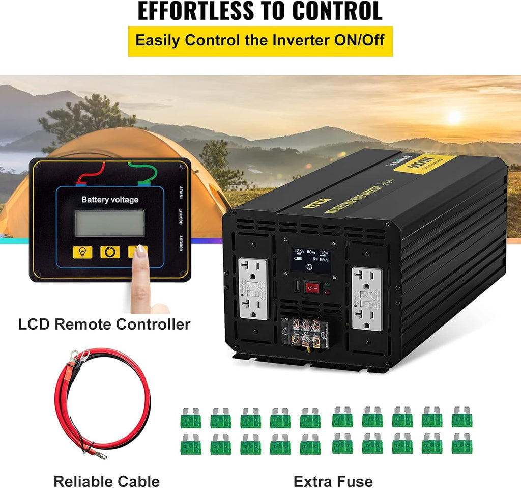 5000W Modified Sine Wave Power Inverter W194