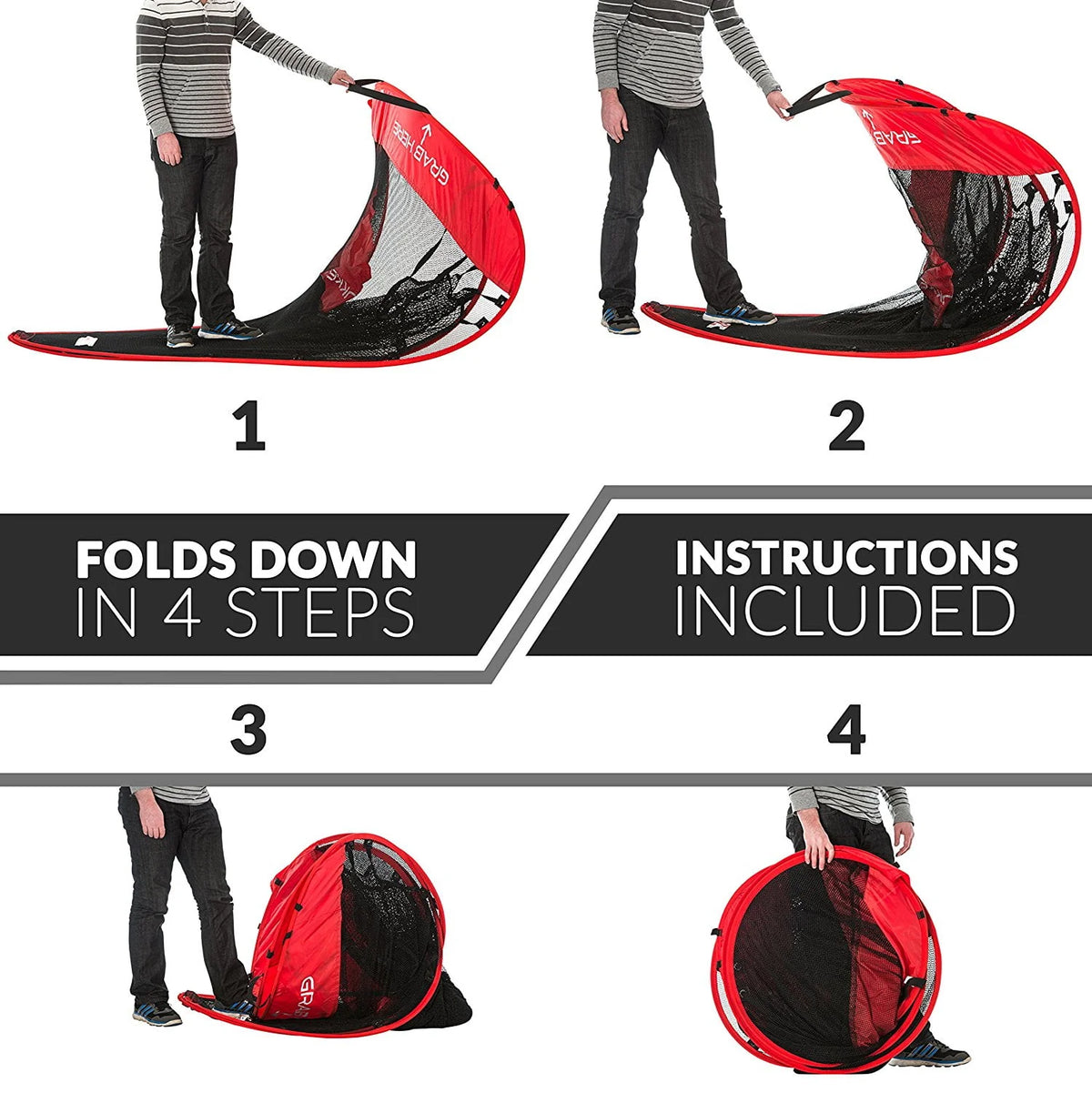 Pop-up Golf Net with Ball Return N65927