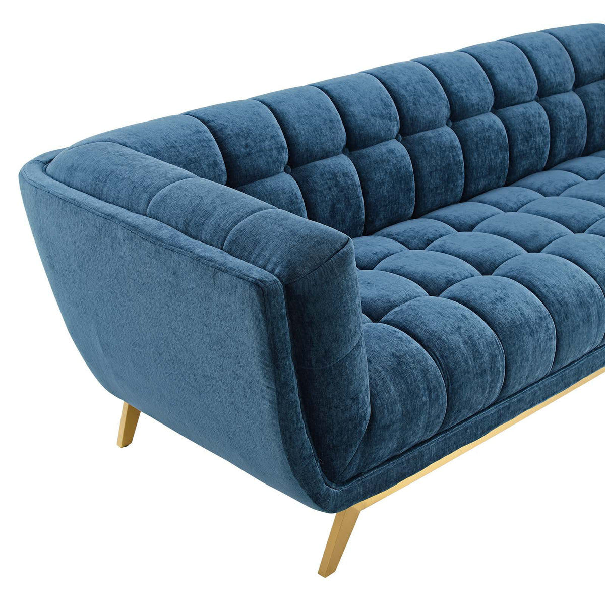 Navy Performance Velvet Sofa T601