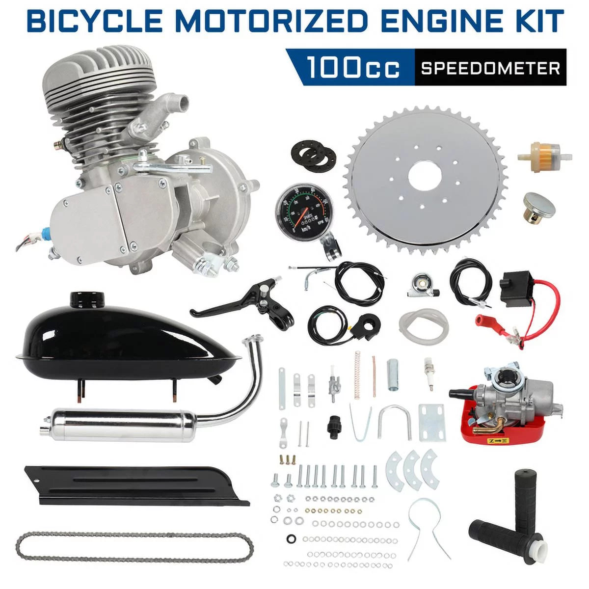 100cc 2.8kW Bicycle Modification Parts Silver L93897