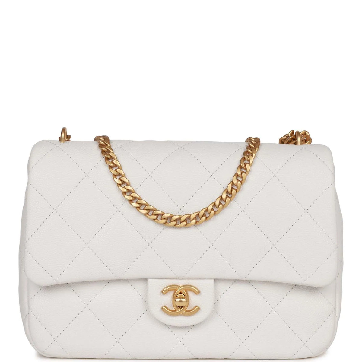 White Caviar Flap Bag A583069