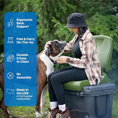 Folding Lightweight Portable Outdoor Chair with Back Support V1625