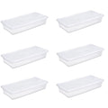 41 Quart Under Bed Storage Box Container 6 Pack V93371