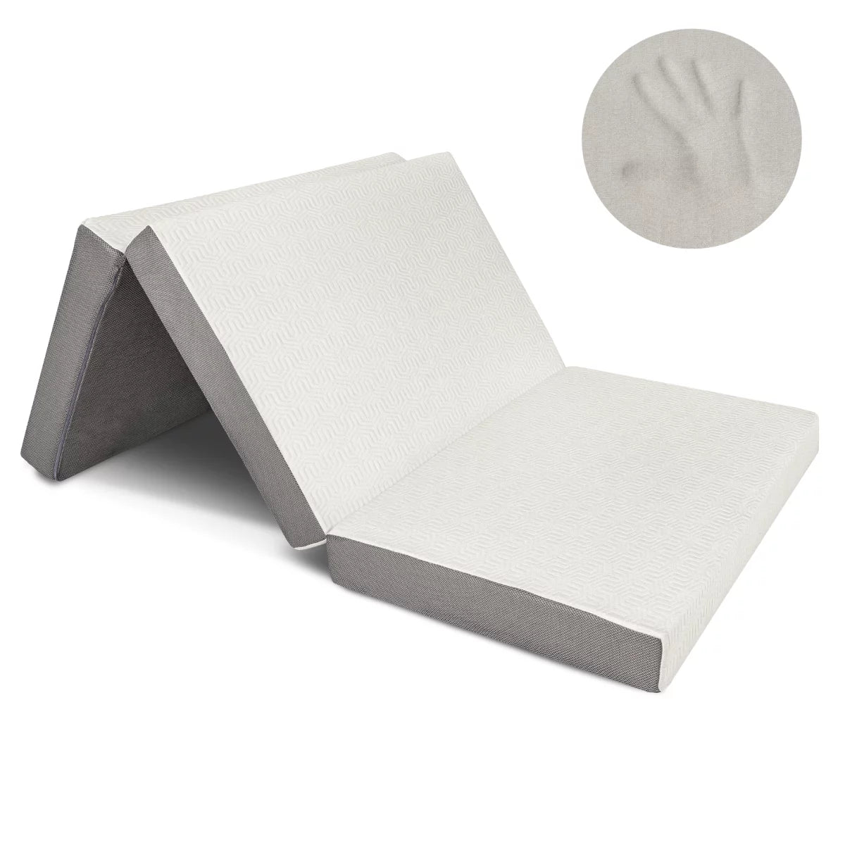 4 Inch Tri Folding Foam Mattress Twin S7725
