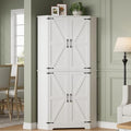 72" 6-Tier Corner Pantry Cabinet with Adjustable Shelves I703395
