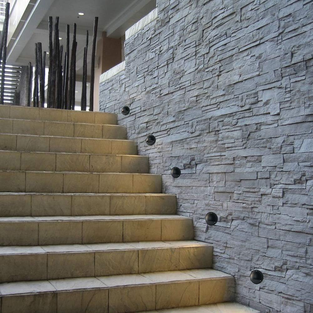 Black Low Voltage Landscape Deck and Step Light U715805