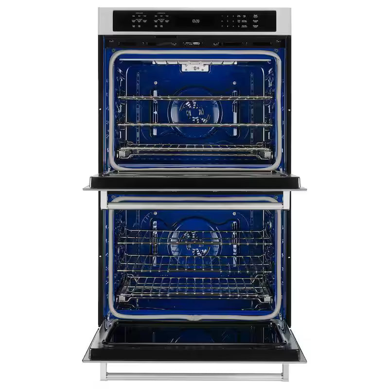 Double Electric Wall Oven Self-Cleaning with Convection in Stainless Steel V9118